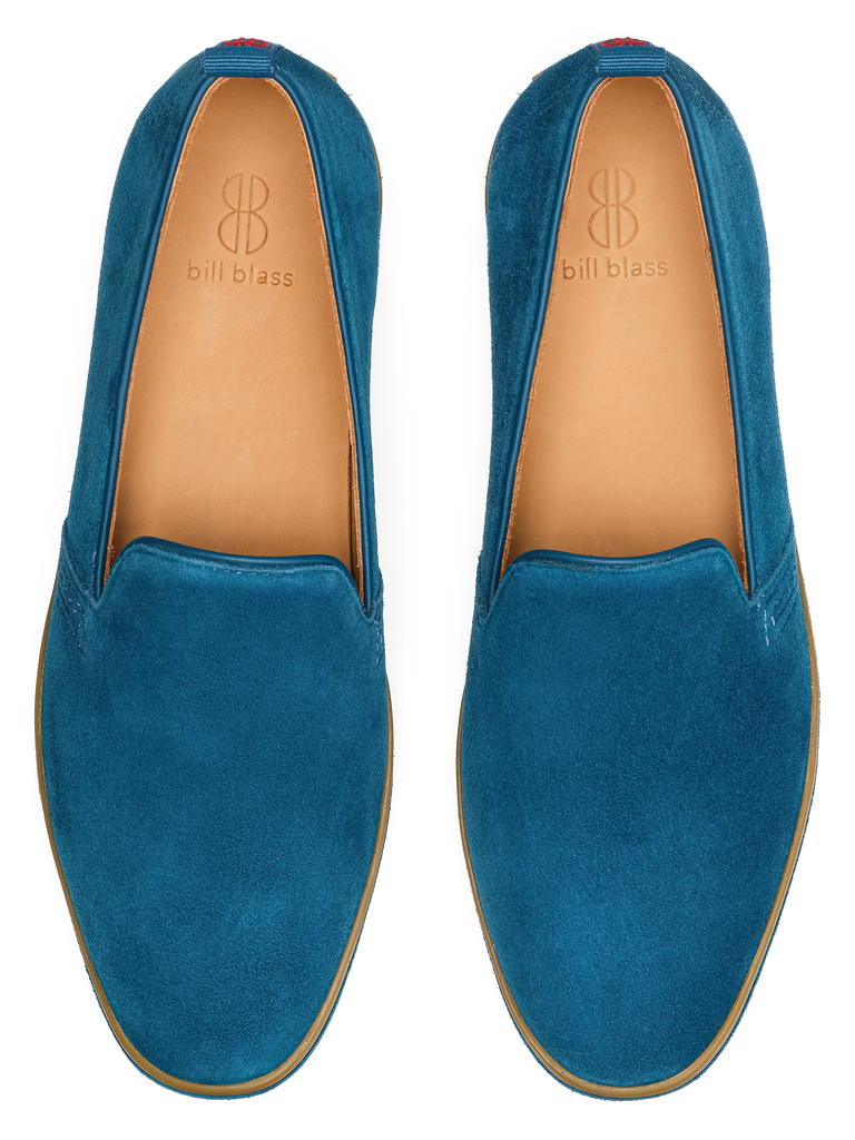 Bill Blass Slip-On Suede Casual Shoes - Dusty Blue FLA-S210-1_3000x.jpg?v=1611764128 main image 3