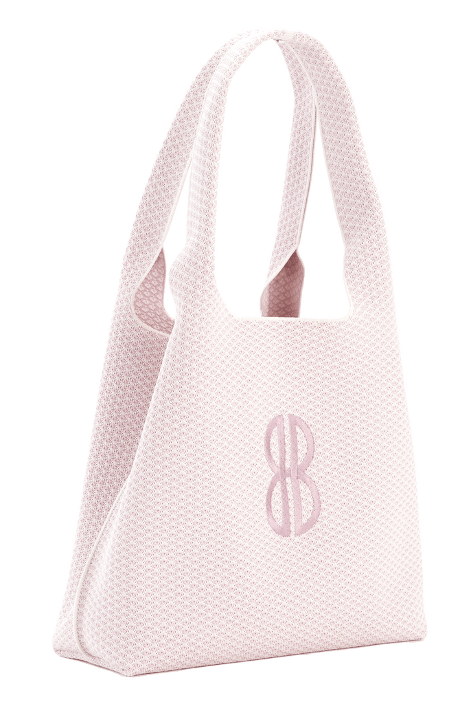 Sutton City Tote - Petal Pink Diamond Monogram / Detachable
