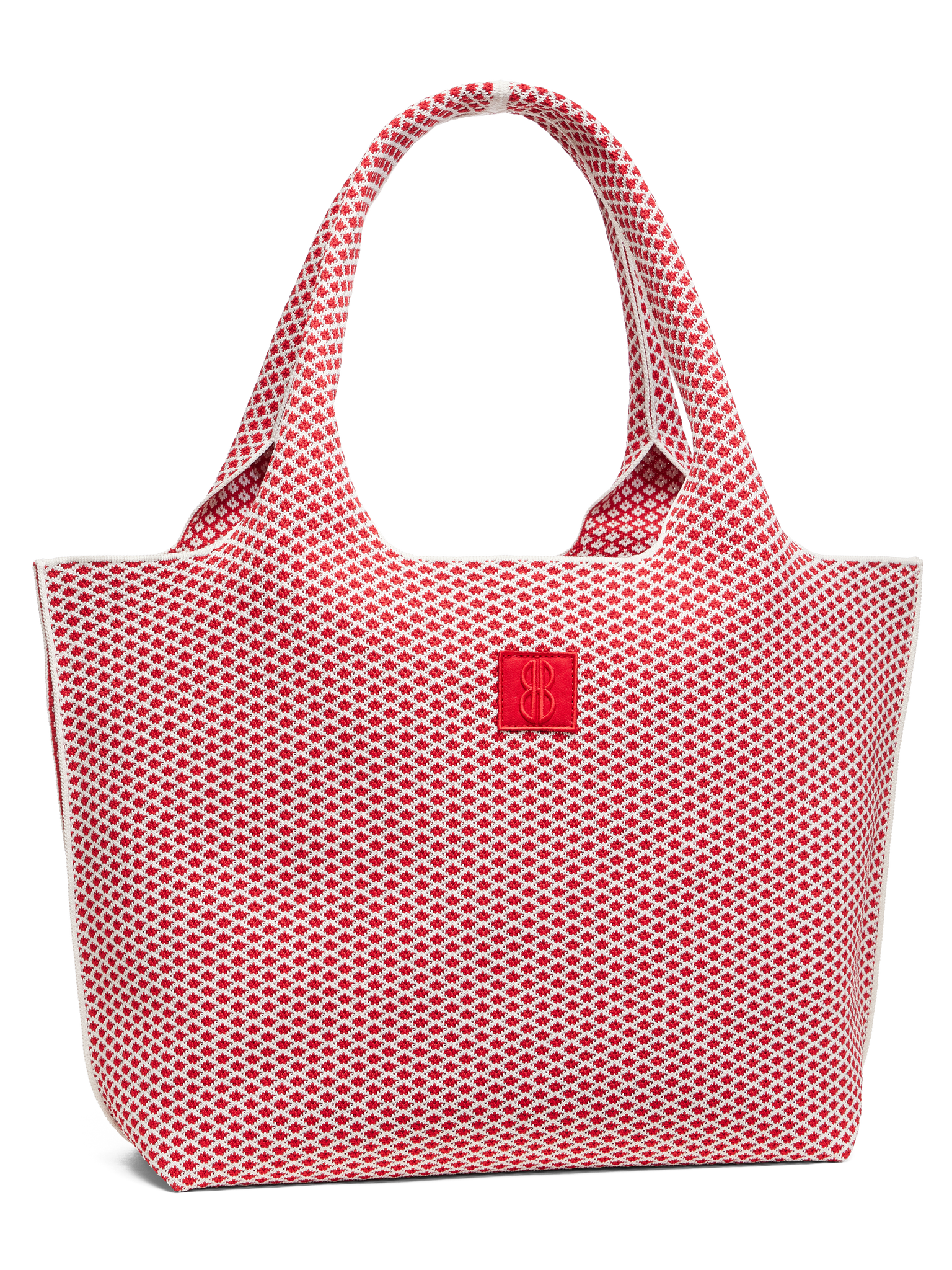 Large - Red Diamond tote with pouch
