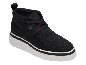 Mid Top Wool Sneaker - Charcoal