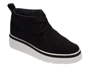 Mid Top Wool Sneaker - Black