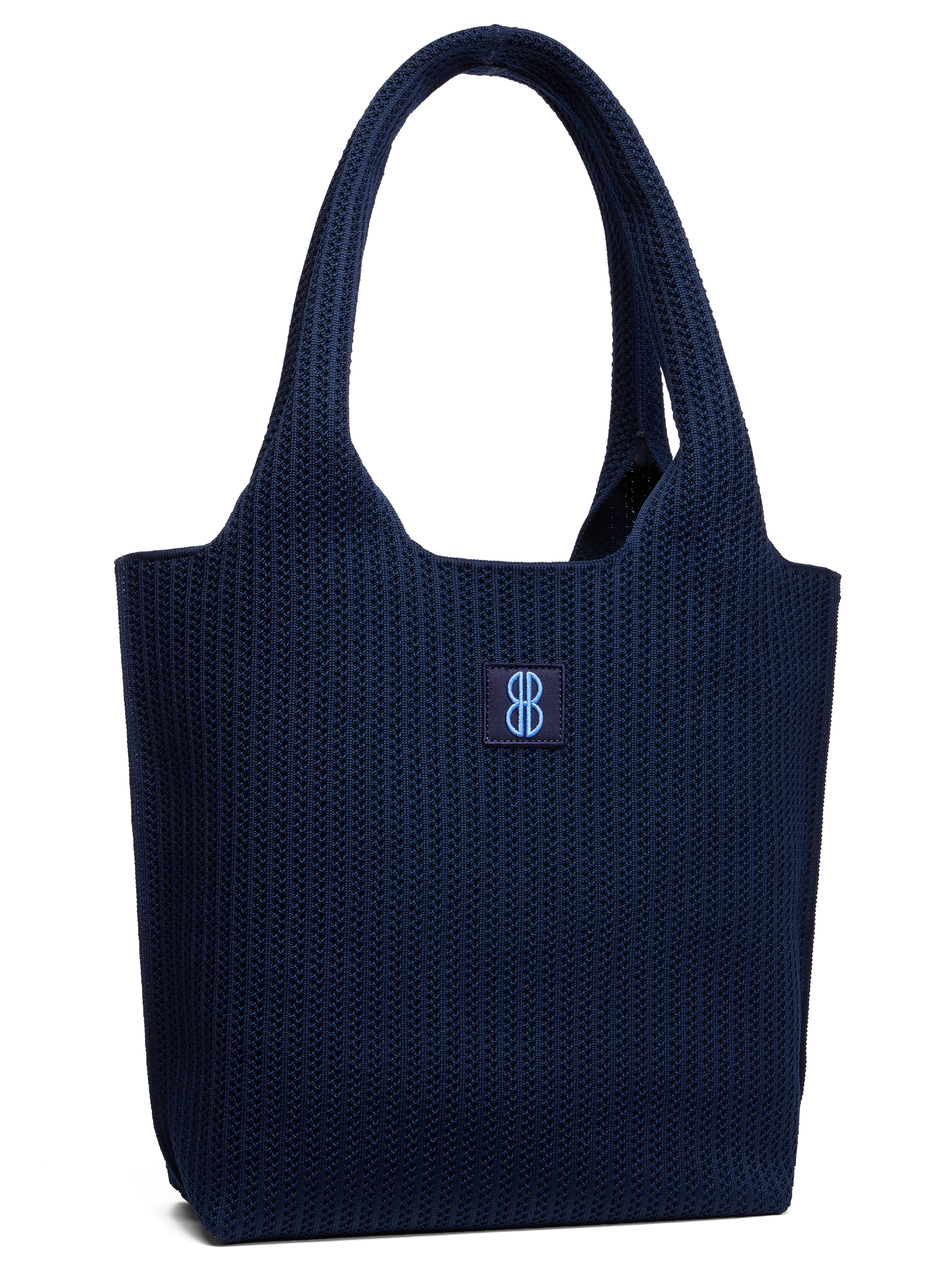 Medium - Navy Stripe Tote With Pouch