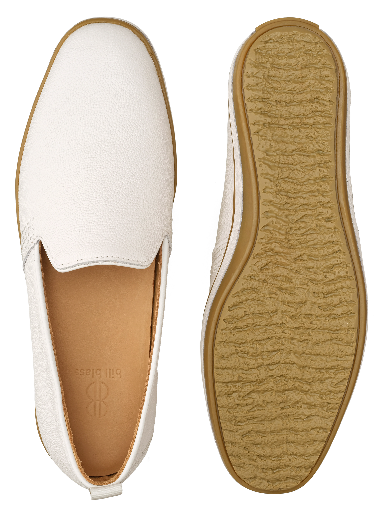Sutton Leather Slip On - White