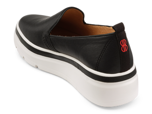 Sutton Leather Sneaker - Black