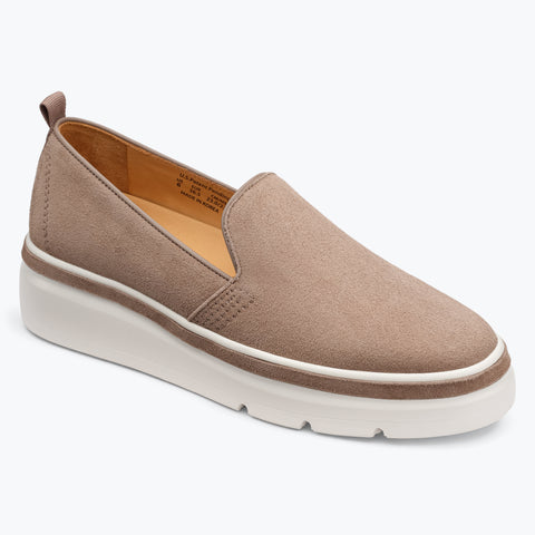 Sutton Suede Sneaker - Stone Grey – Bill Blass