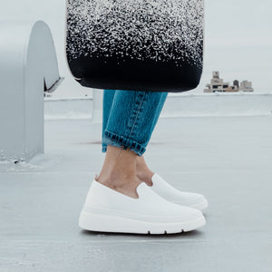 Sutton Knit Sneaker - White
